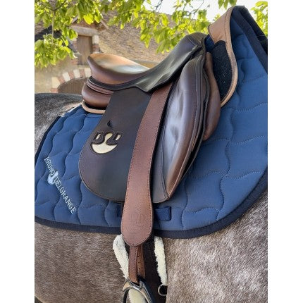 Bruno Delgrange - Wide Stirrup Leathers - Caramel and Black